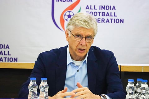 Former Arsenal manager Arsene Wenger. (Photo | Indian Football Team Twitter)