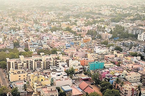 A bird’s eye view of streets in the capital city’s northern region | File picture