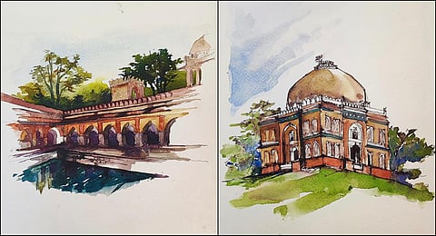 'Mehrauli Archaeological Park' and 'Lodhi Garden' by Shivani VK. (Photo | Express)