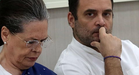 Congress leaders Sonia Gandhi and Rahul Gandhi. (File | EPS)