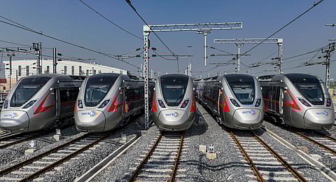 Trains of the Delhi-Meerut Regional Rapid Transit System.