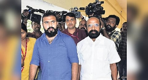 Expelled CPI leader N Bhasurangan and his son Akhiljith being produced at PMLA Court in Kochi | A Sanesh