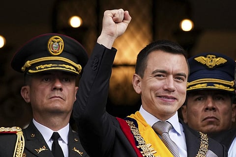 Newly sworn-in President Daniel Noboa. (Photo | AP)