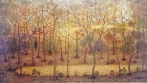 An art exhibition at the Durbar Hall Art Gallery, revolves around the theme of ‘memories’.