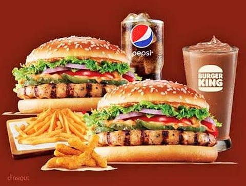 Burger King and Domino's'have been seeing continous weak trends in sales for the past one year. (Photo| Swiggy)
