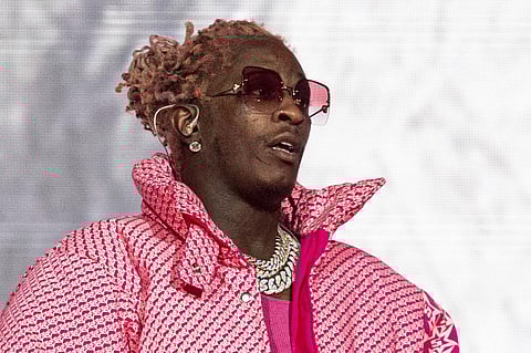 Young Thug performs at the Lollapalooza Music Festival in Chicago on Aug. 1, 2021. (Photo | AP)