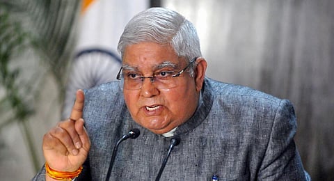 Rajya Sabha Chairman and India's Vice President Jagdeep Dhankhar. (Photo | PTI)