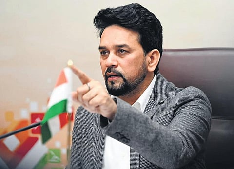 Union Sports Minister Anurag Singh Thakur. (File Photo)