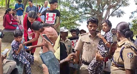 Abigail Sara Reji was found abandoned near an Ashramam ground in Kollam. (Videograb)