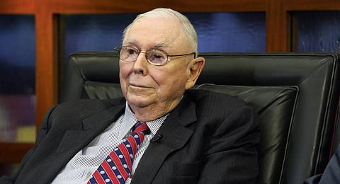 Berkshire Hathaway Vice Chairman Charlie Munger. (Photo | AP)