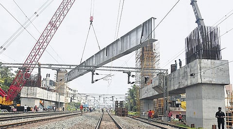 'The work is crucial for the commissioning of MRTS phase II...' (Photo | Ashwin Prasath)