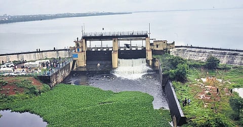 Water being discharged from Puzhal reservoir | P Jawahar