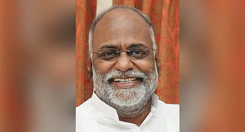 Former Puducherry assembly speaker P Kannan. (Photo Tweeted by Puducherry Lt Governor Tamilisai Soundararajan)