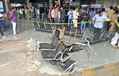 Three killed as bus rammed into platform at the PNBS in Vijayawada on Monday | Prasant Madugula