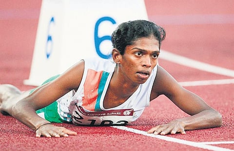 Former international athlete and coach Santhi Soundarajan.(File | AFP)