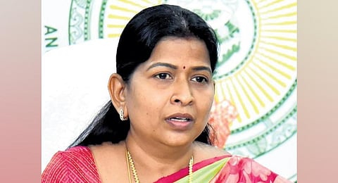 Home Minister Taneti Vanitha. (Photo | Express)