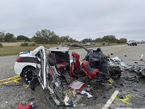 Eight people died in a South Texas car crash Wednesday while police chased a driver suspected of smuggling migrants. (AP)