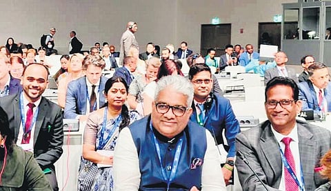 Union Environment Minister Bhupender Yadav at COP28 meet in Dubai | PTI