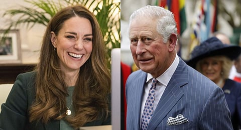 FILE - A collage of Britain's King Charles III and Princess of Wales Kate Middleton. (Photo | AP)