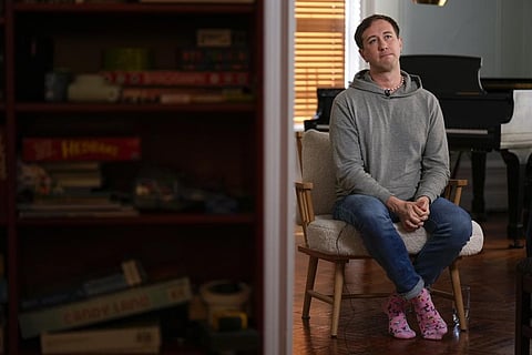 Samuel Schultz talks to reporters at his home, Monday, Oct. 9, 2023, in New York. (Photo | AP)