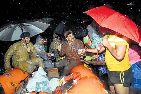 Personnel of the District Disaster Response Teams (DDRT) during a relief and rescue operation in the city | Express
