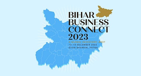 Bihar Business Connect 2023 is two-day event that kickstarted in Patna on Wednesday. (Photo | Bihar Business Connect 2023 website)