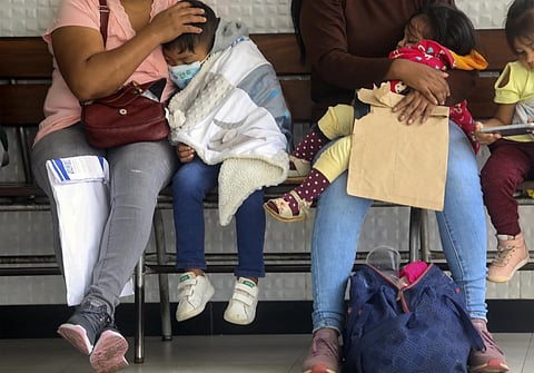 FILE - Children with dengue wait to be seen by doctors at the Mario Ortiz Children's Hospital in Santa Cruz, Bolivia, Feb 16, 2023. (Photo | AP)