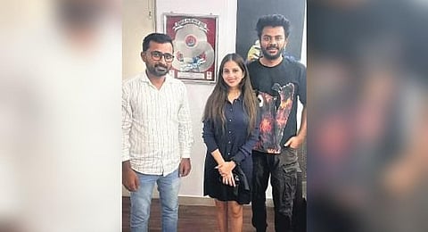 Punith Srinivas, Niveditha Gowda and Chandan Shetty