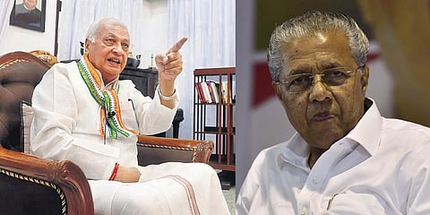 Kerala Governor Arif Muhammad Khan and Chief Minister Pinarayi Vijayan