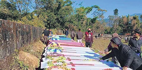 The funeral services for the 19 victims in Kangpokpi will be held on Friday | Express