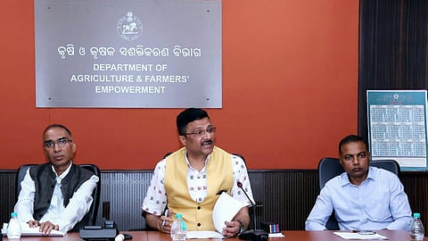 Arabinda Padhee (Center). (Photo | Twitter)