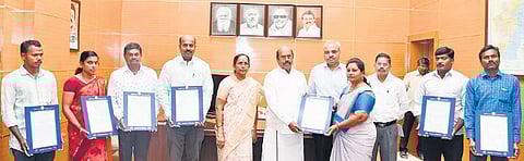 Minister EV Velu on Wednesday handed out 10 job offers to the kin of highway department workers who died during duty, including drivers, road workers and office helpers | Express