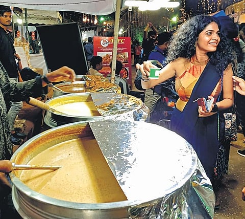 A Payasam stall at Tagore theater premise (Photo |BP Deepu)