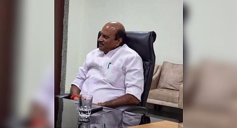 Puducherry's Minister of Public Works, K Lakshminarayanan. (Photo | Twitter, @vakillakshmi)