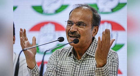 Congress leader Adhir Ranjan Chowdhury was among those suspended (File photo | PTI)