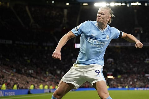 Manchester City's Erling Haaland will come up against Copenhagen in the round of 16 (Photo | AP)