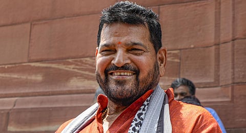 Former WFI chief and BJP MP Brij Bhushan Sharan Singh. (File photo)