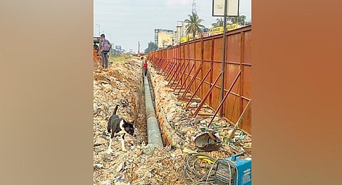 Delay in shifting pipeline holds up Bengaluru Metro airport line work