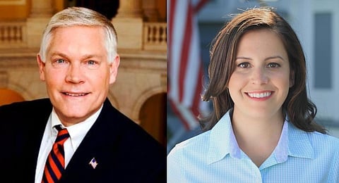 Republican lawmakers Pete Sessions and Elise Stefanik (Photos | Facebook)