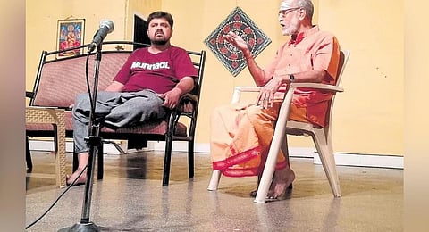 Theatre artiste Sriraman shared his journey of acting and creating magic on the stage.