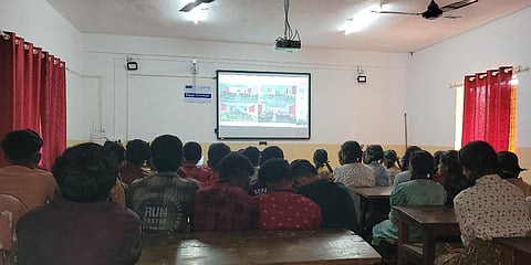 Smart class setup at the institution.