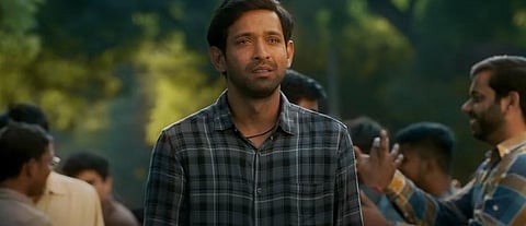 YouTube screengrab from the trailer of Vidhu Vinod Chopra's recently released film 12th Fail, starring Vikrant Massey.