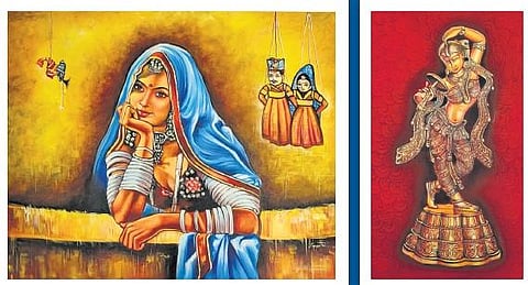 Having created over 200 paintings in acrylic and oil on canvas, pencil sketches, and portraits, Gayatri gained widespread acclaim for her self-signature painting featuring a parrot.