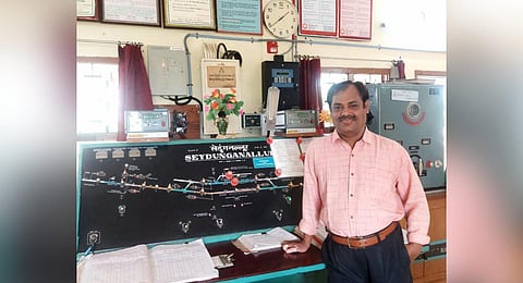A Jawber Ali, Srivaikuntam railway station superintendent, worked for 54 hours without food.
