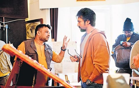 Arivazhagan during Sabdham.