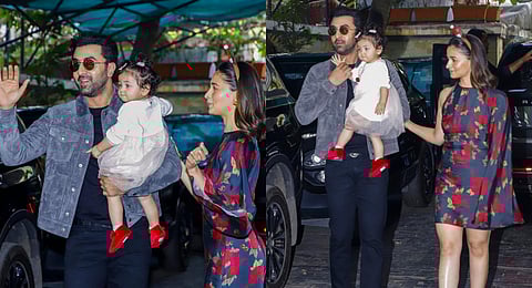 Ranbir Kapoor, Alia Bhatt officially introduce daughter Raha to media. (PTI)