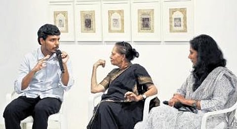 Speakers at the Intergenerational conversation.