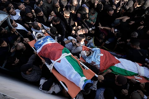 Israeli forces killed two Palestinians on Tuesday in a raid on a refugee camp near the occupied West Bank city of Hebron. (Photo| AP)