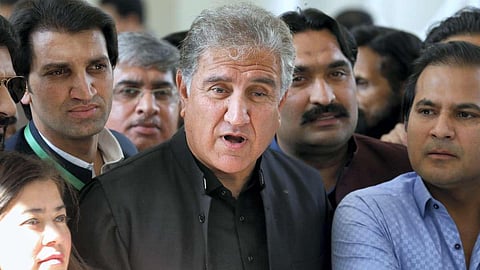 Shah Mahmood Qureshi, Pakistan's former foreign minister and a close aide of jailed former prime minister Imran Khan. (Photo | PTI)