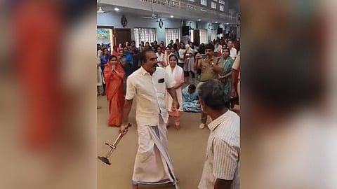 The clash that occurred at the Okkal Thannipuzha St Joseph’s Church.